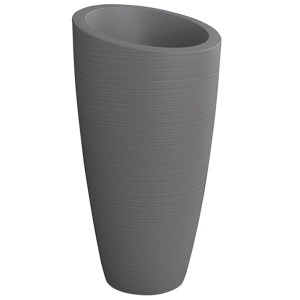 Lawnitator 32 in. Modesto Tall Planter, Graphite Grey LA2621834